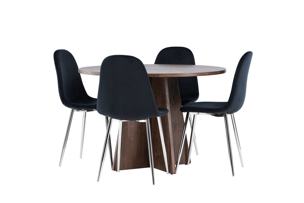 Bootcut Matbord med Polar Stolarna – MDF