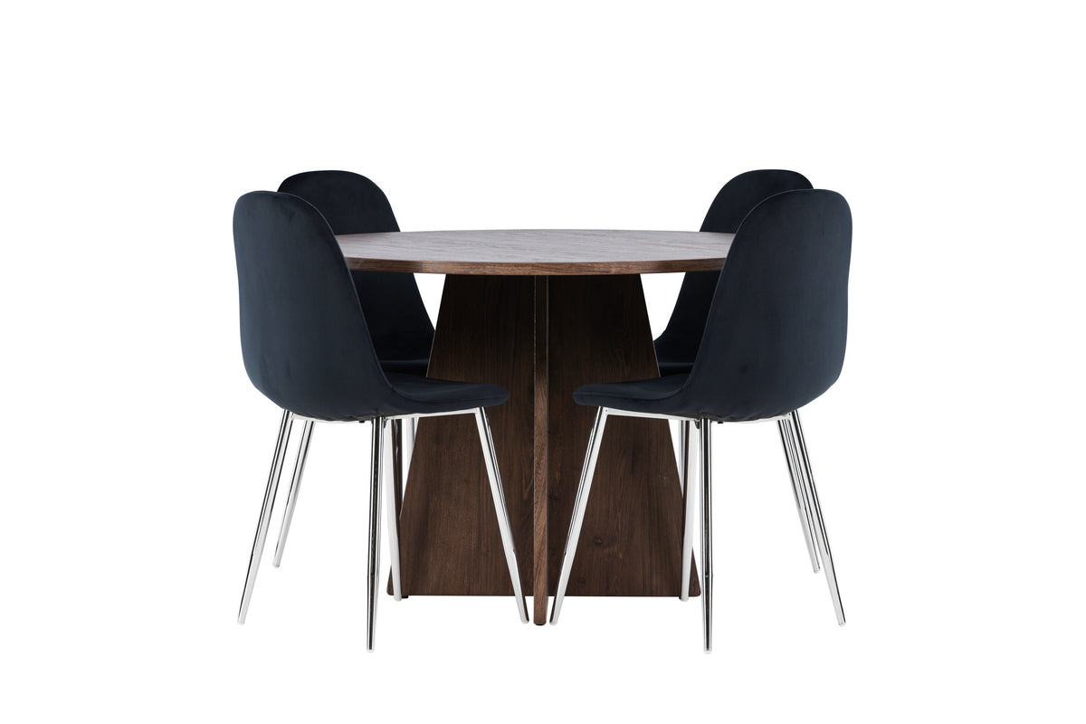 Bootcut Matbord med Polar Stolarna – MDF