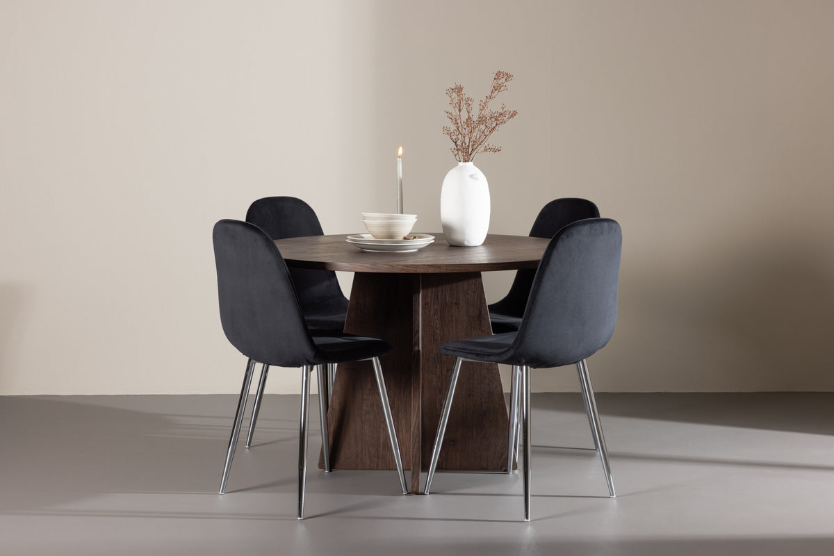 Bootcut Matbord med Polar Stolarna – MDF