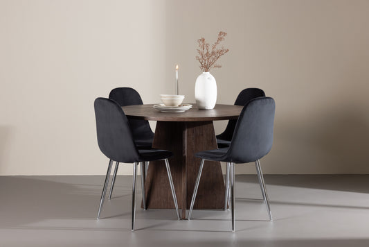 Bootcut Matbord med Polar Stolarna – MDF