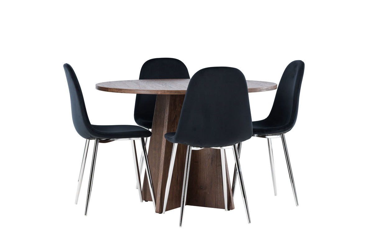 Bootcut Matbord med Polar Stolarna – MDF
