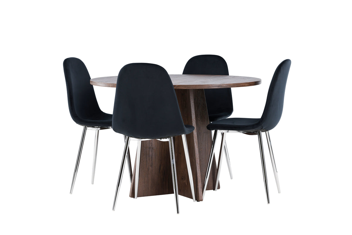 Bootcut Matbord med Polar Stolarna – MDF