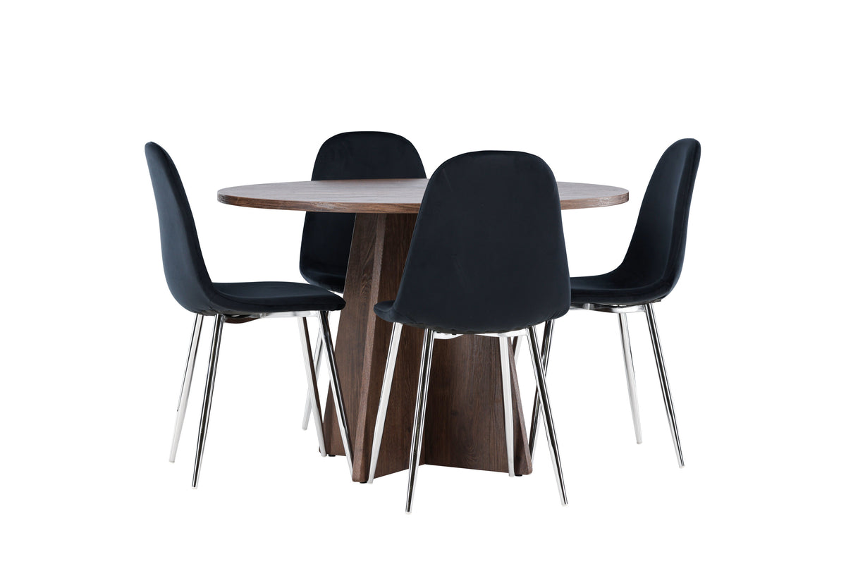 Bootcut Matbord med Polar Stolarna – MDF