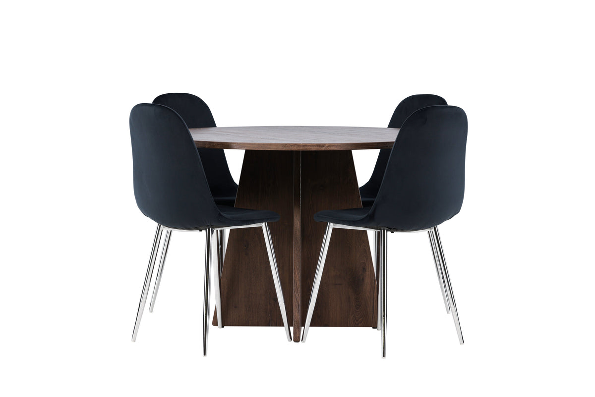 Bootcut Matbord med Polar Stolarna – MDF