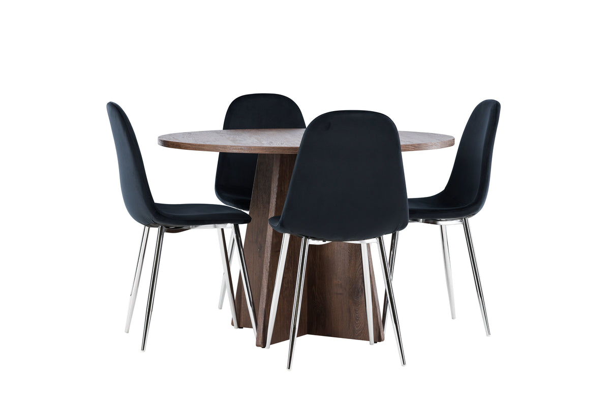 Bootcut Matbord med Polar Stolarna – MDF