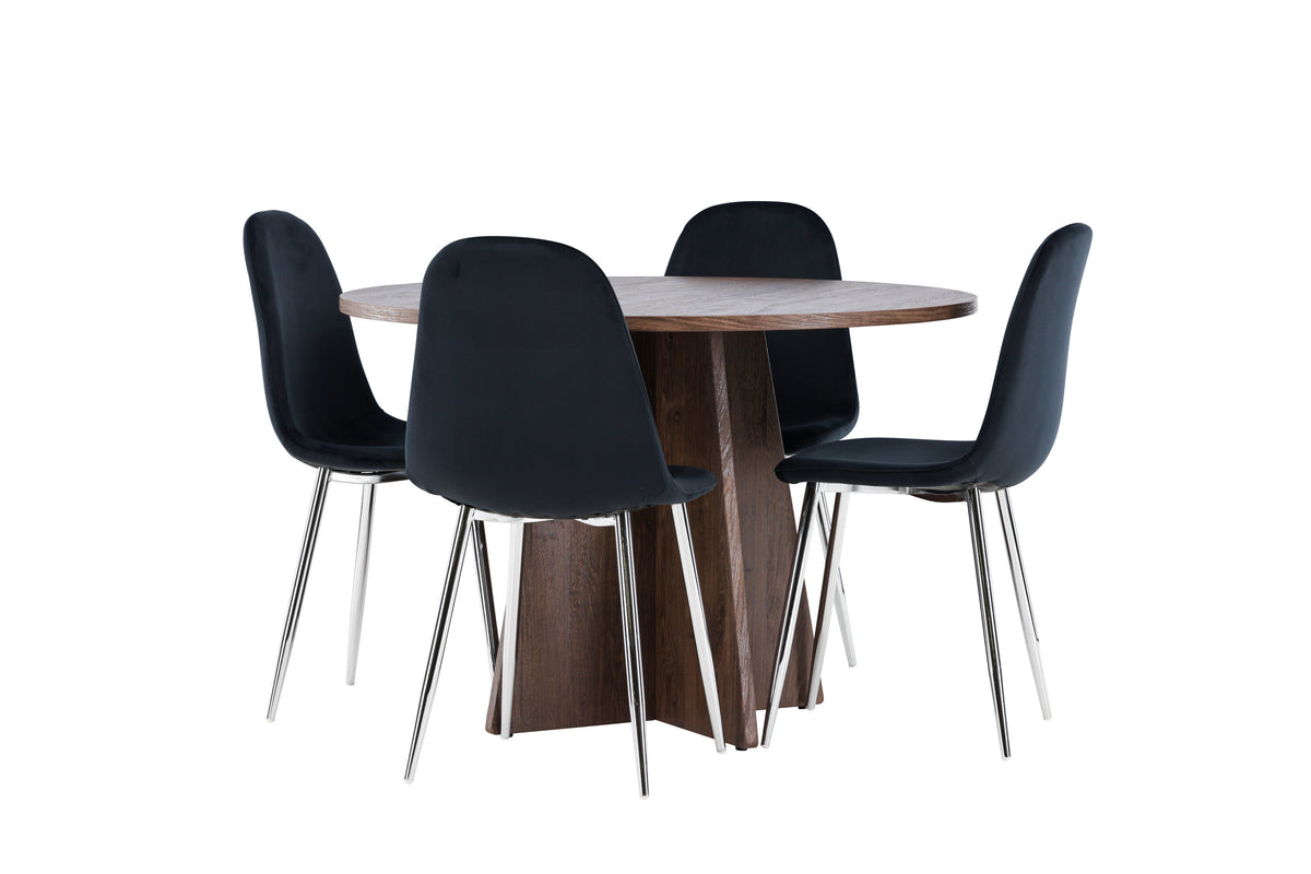 Bootcut Matbord med Polar Stolarna – MDF