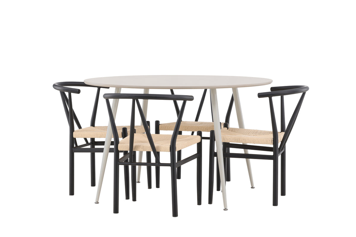Plaza Matbord med Alfons Stolarna