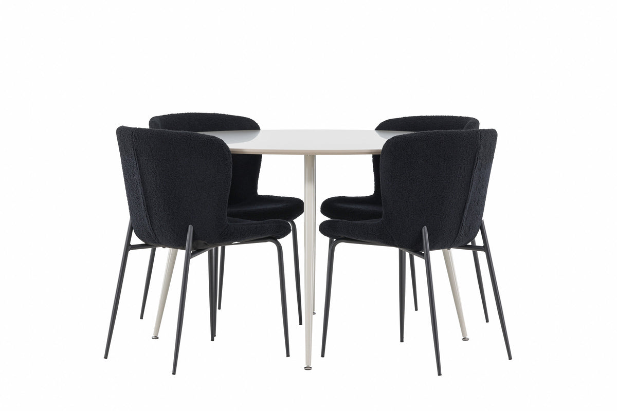 Plaza Matbord med Modesto Stolarna – MDF