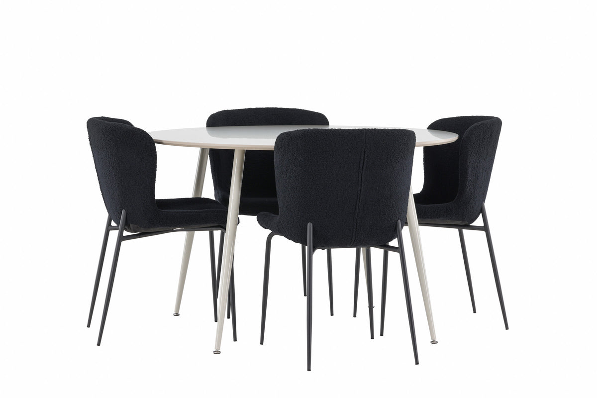 Plaza Matbord med Modesto Stolarna – MDF