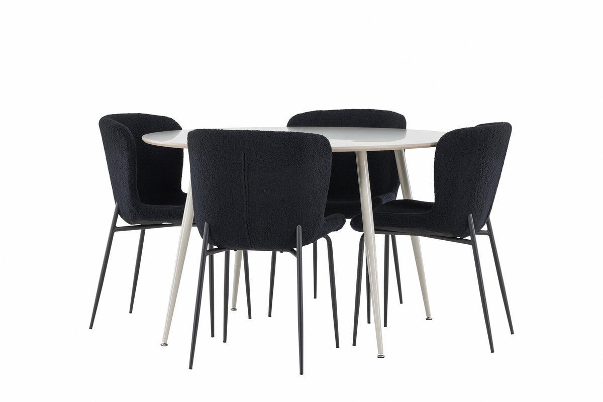Plaza Matbord med Modesto Stolarna – MDF