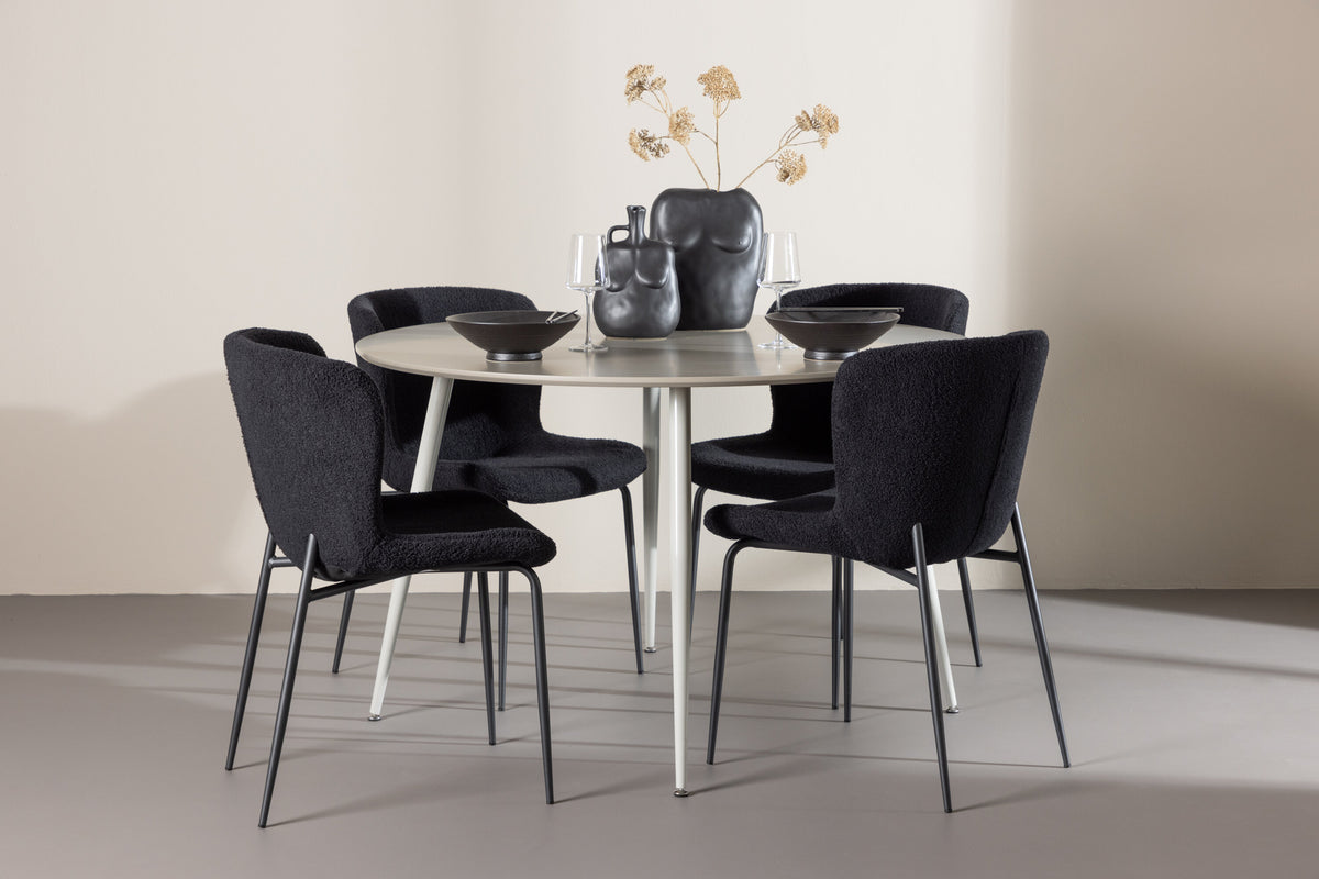 Plaza Matbord med Modesto Stolarna – MDF
