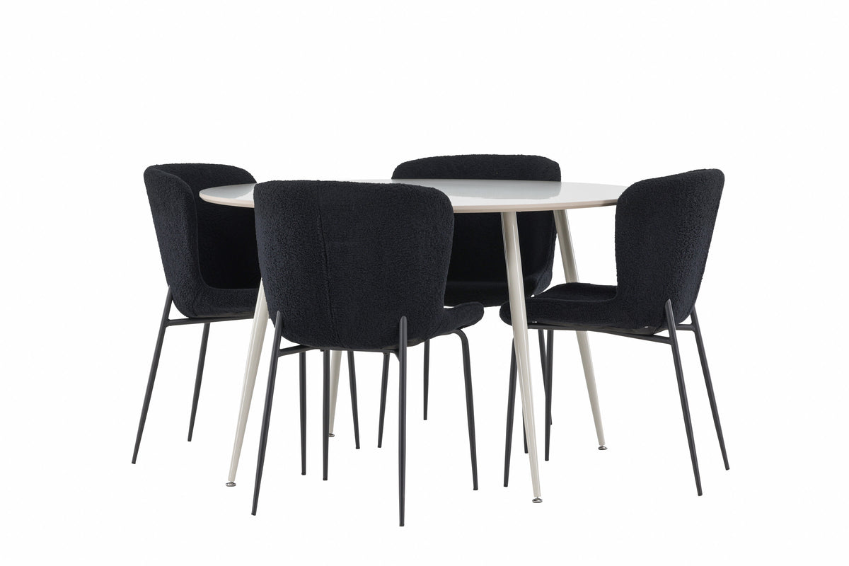 Plaza Matbord med Modesto Stolarna – MDF