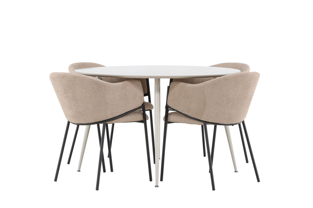 Plaza Matbord med Evelina Stolarna – MDF