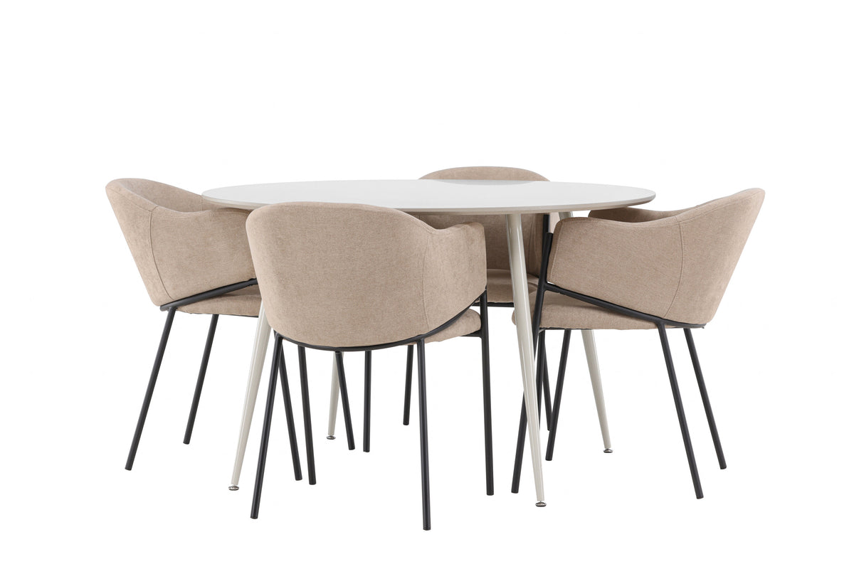 Plaza Matbord med Evelina Stolarna – MDF