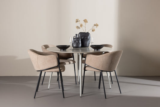 Plaza Matbord med Evelina Stolarna – MDF