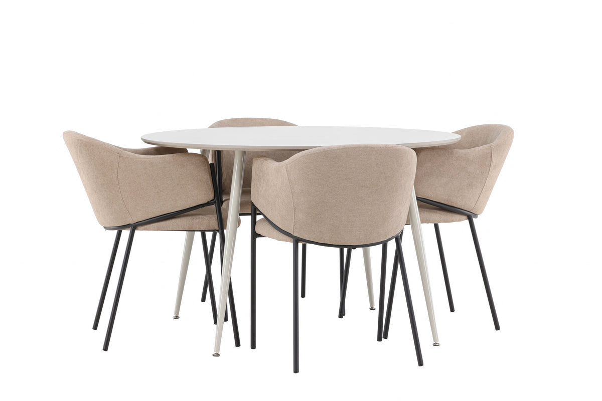 Plaza Matbord med Evelina Stolarna – MDF