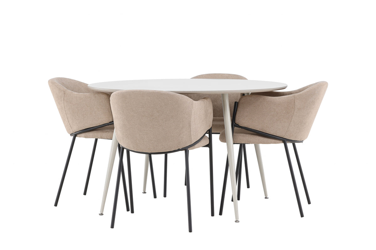 Plaza Matbord med Evelina Stolarna – MDF