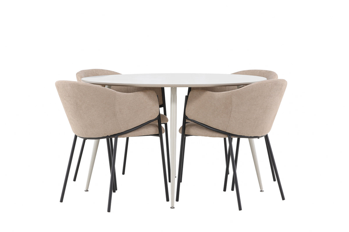 Plaza Matbord med Evelina Stolarna – MDF