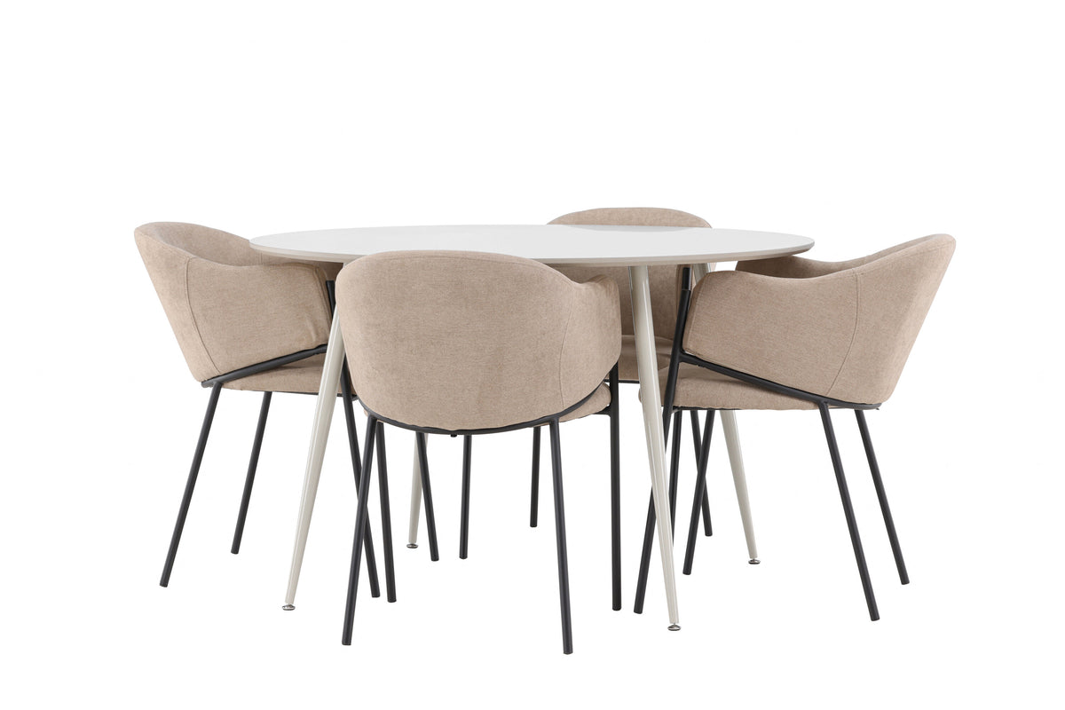 Plaza Matbord med Evelina Stolarna – MDF