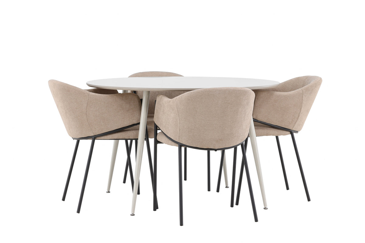 Plaza Matbord med Evelina Stolarna – MDF
