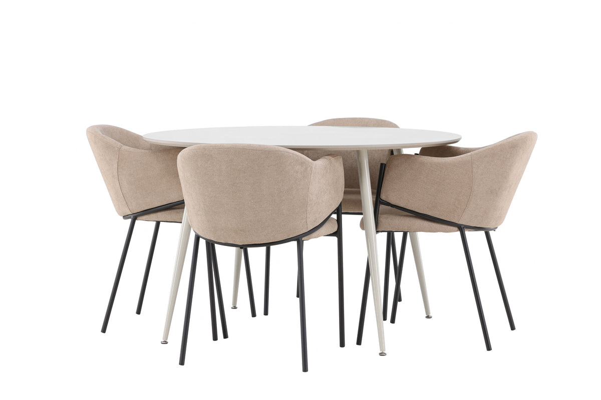 Plaza Matbord med Evelina Stolarna – MDF