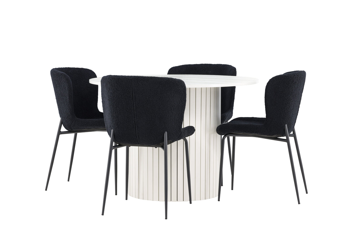 Härön Matbord med Modesto Stolarna – MDF