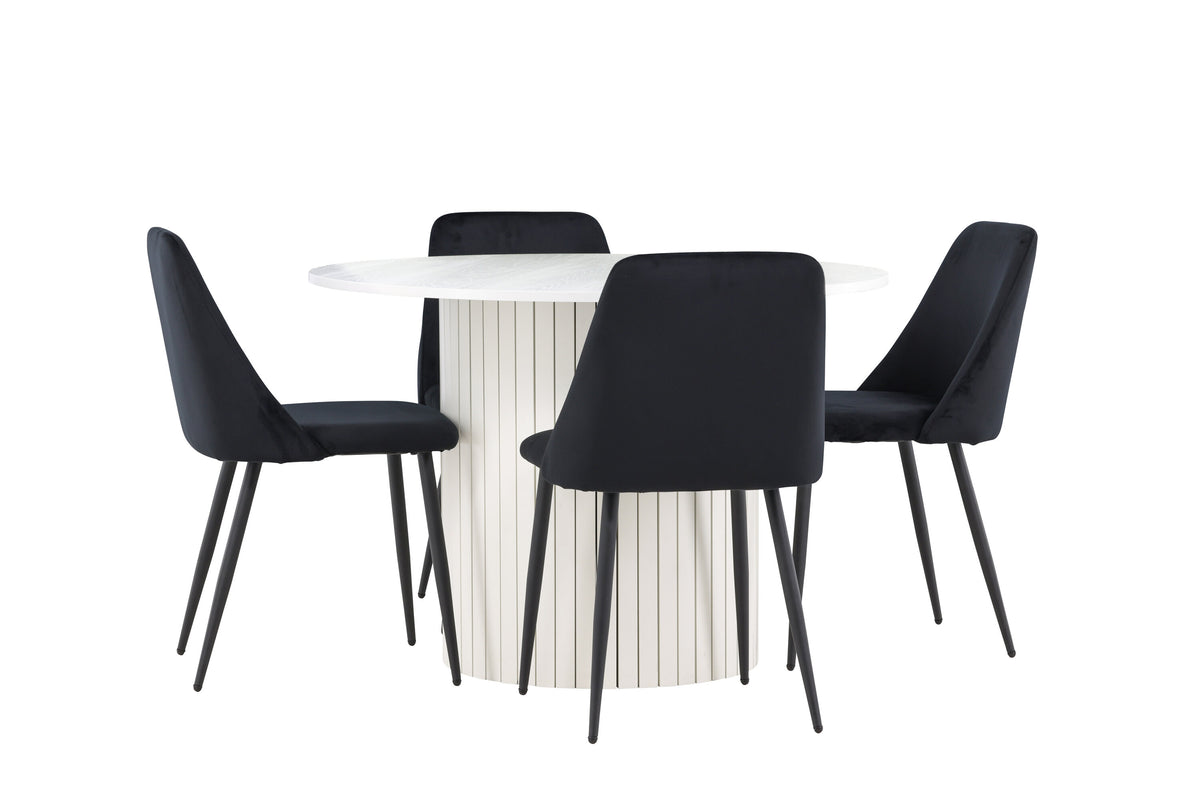 Härön Matbord med Night Stolarna – MDF