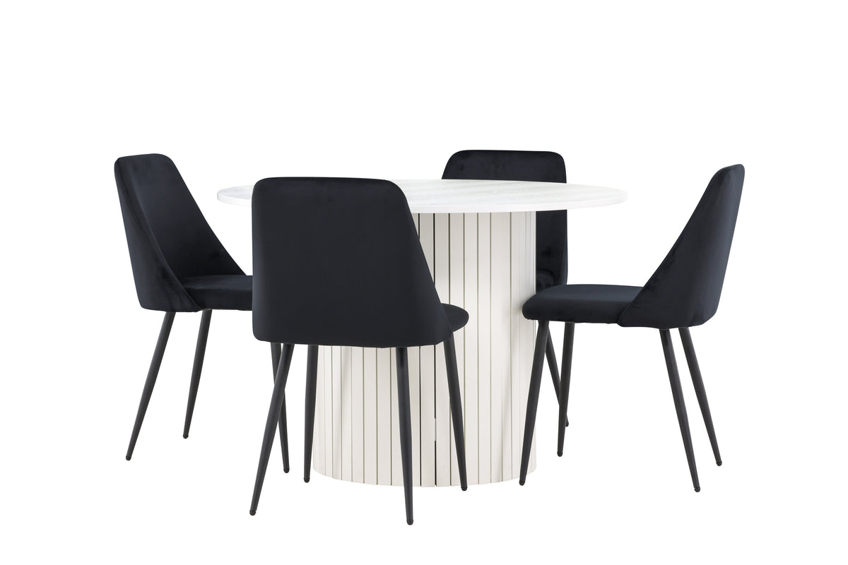 Härön Matbord med Night Stolarna – MDF