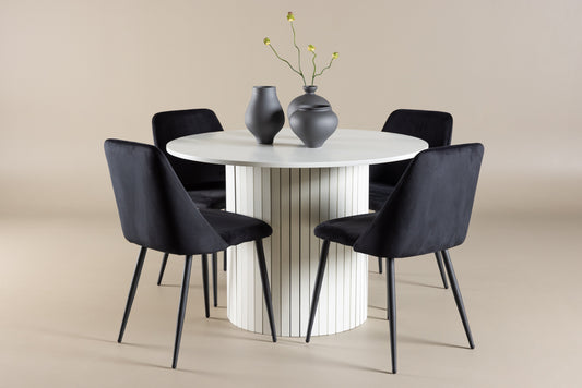 Härön Matbord med Night Stolarna – MDF