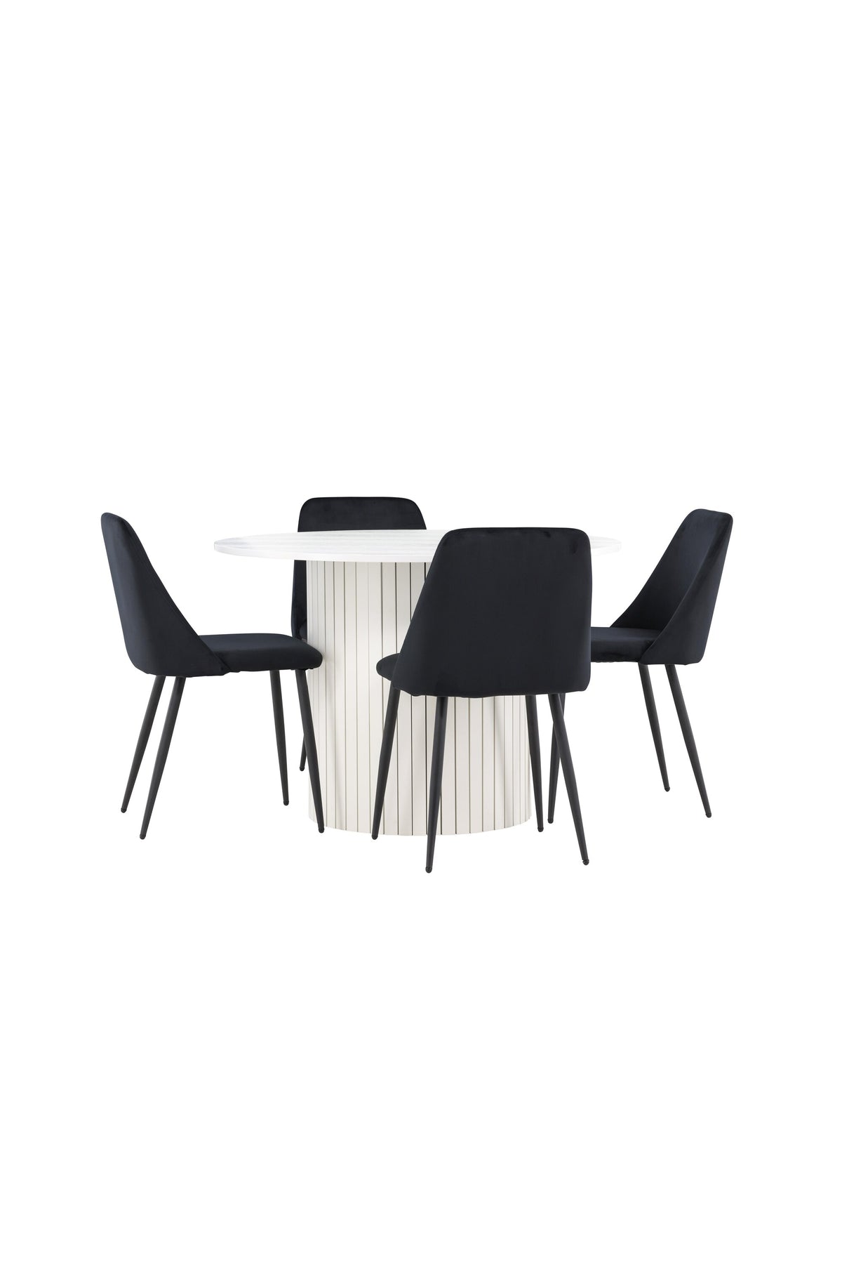 Härön Matbord med Night Stolarna – MDF