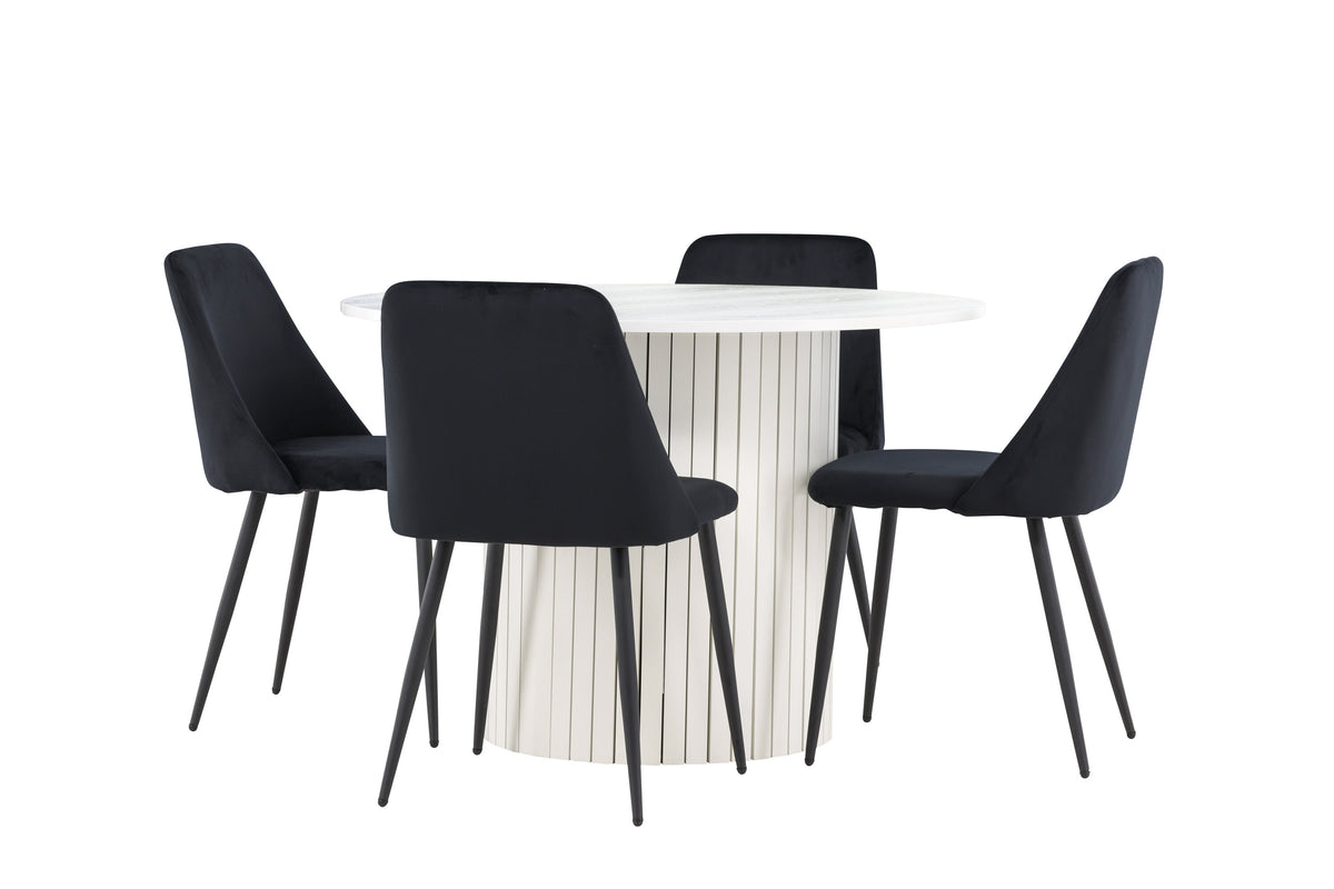 Härön Matbord med Night Stolarna – MDF