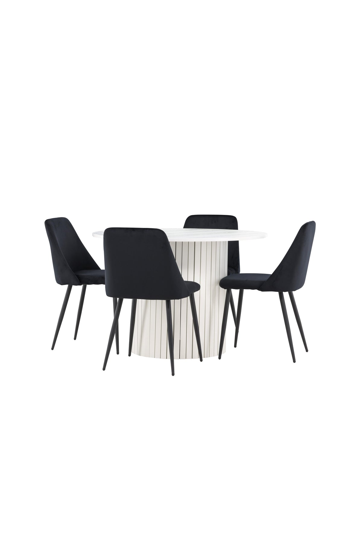 Härön Matbord med Night Stolarna – MDF