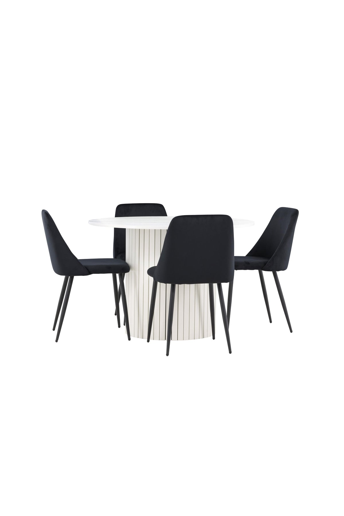 Härön Matbord med Night Stolarna – MDF