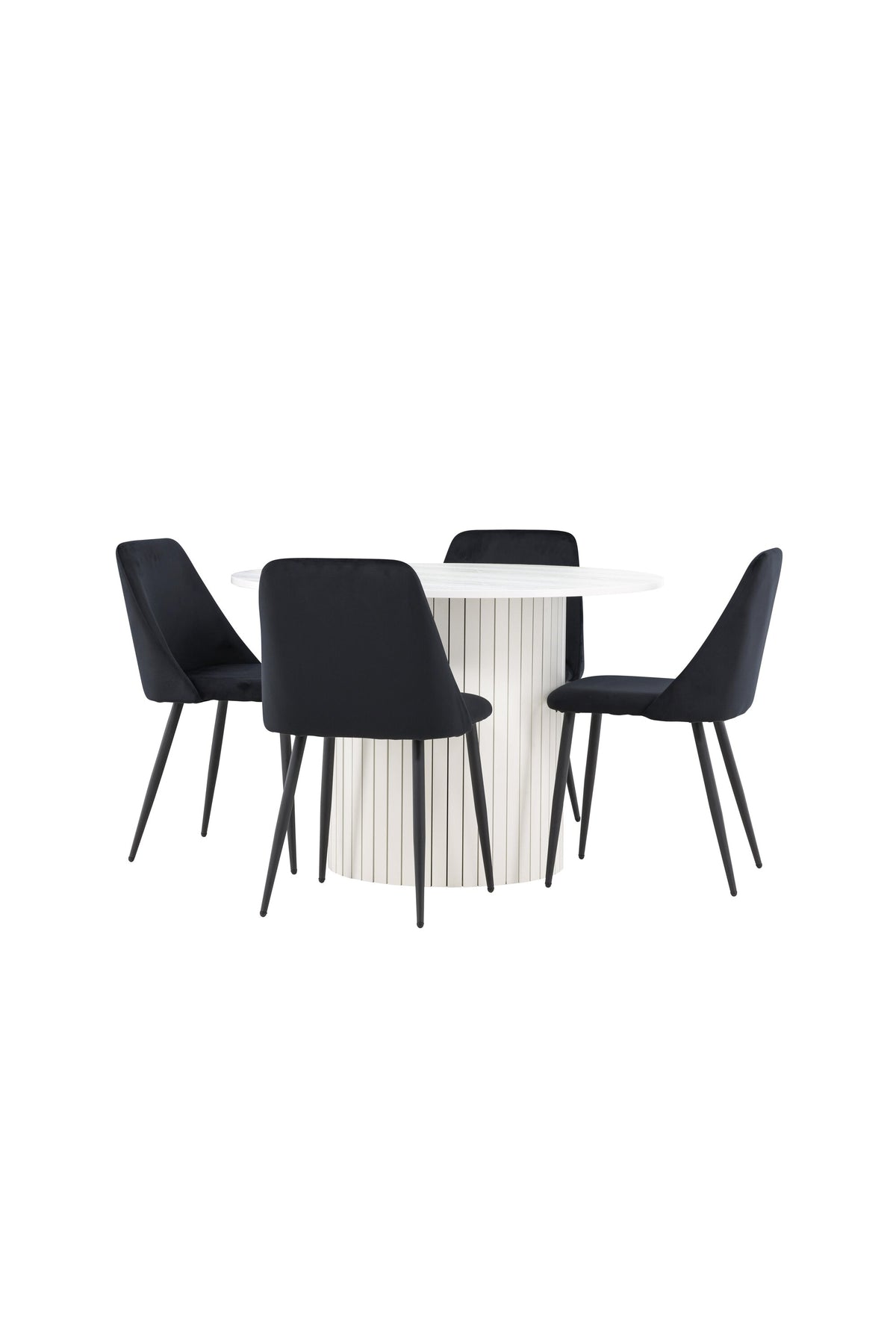 Härön Matbord med Night Stolarna – MDF