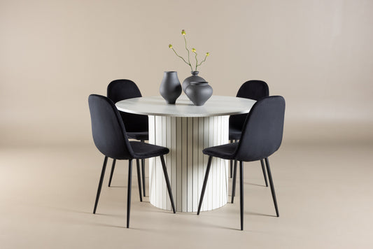 Härön Matbord med Polar Stolarna – MDF