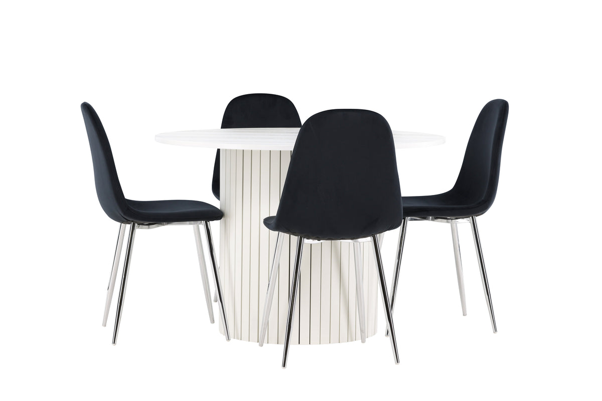 Härön Matbord med Polar Stolarna – MDF