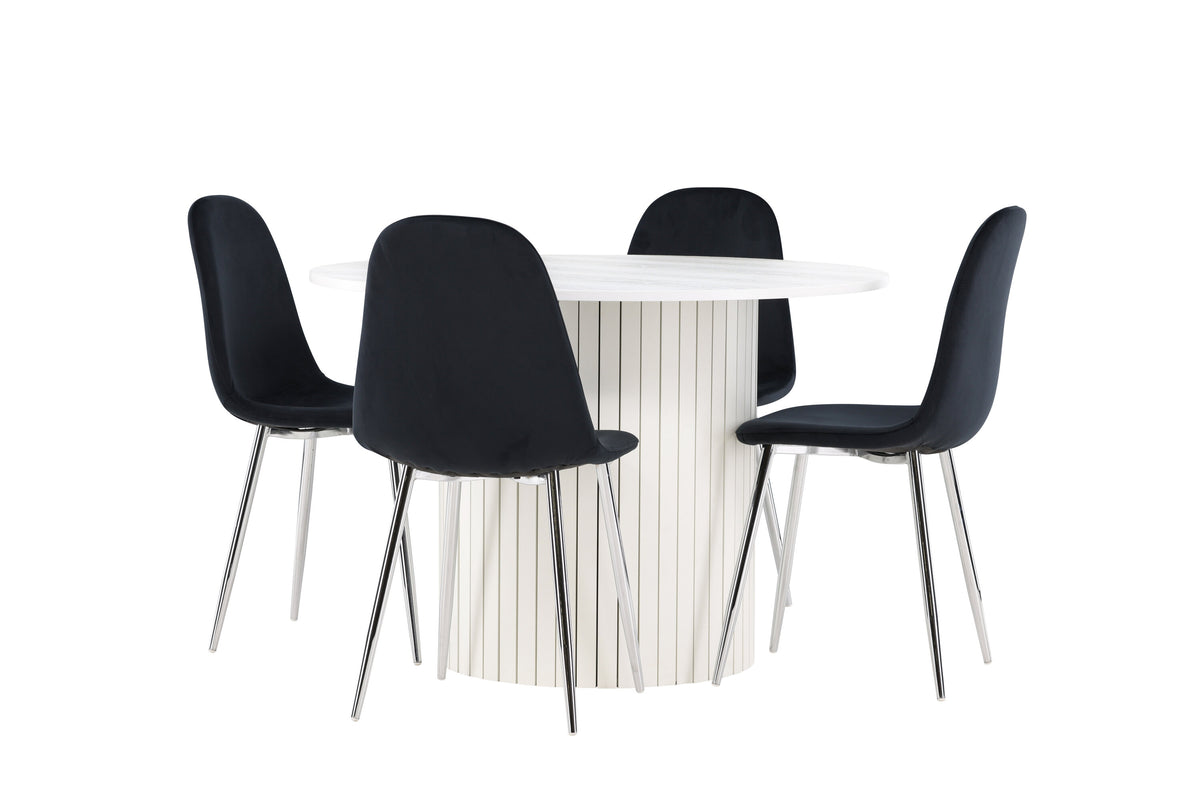 Härön Matbord med Polar Stolarna – MDF