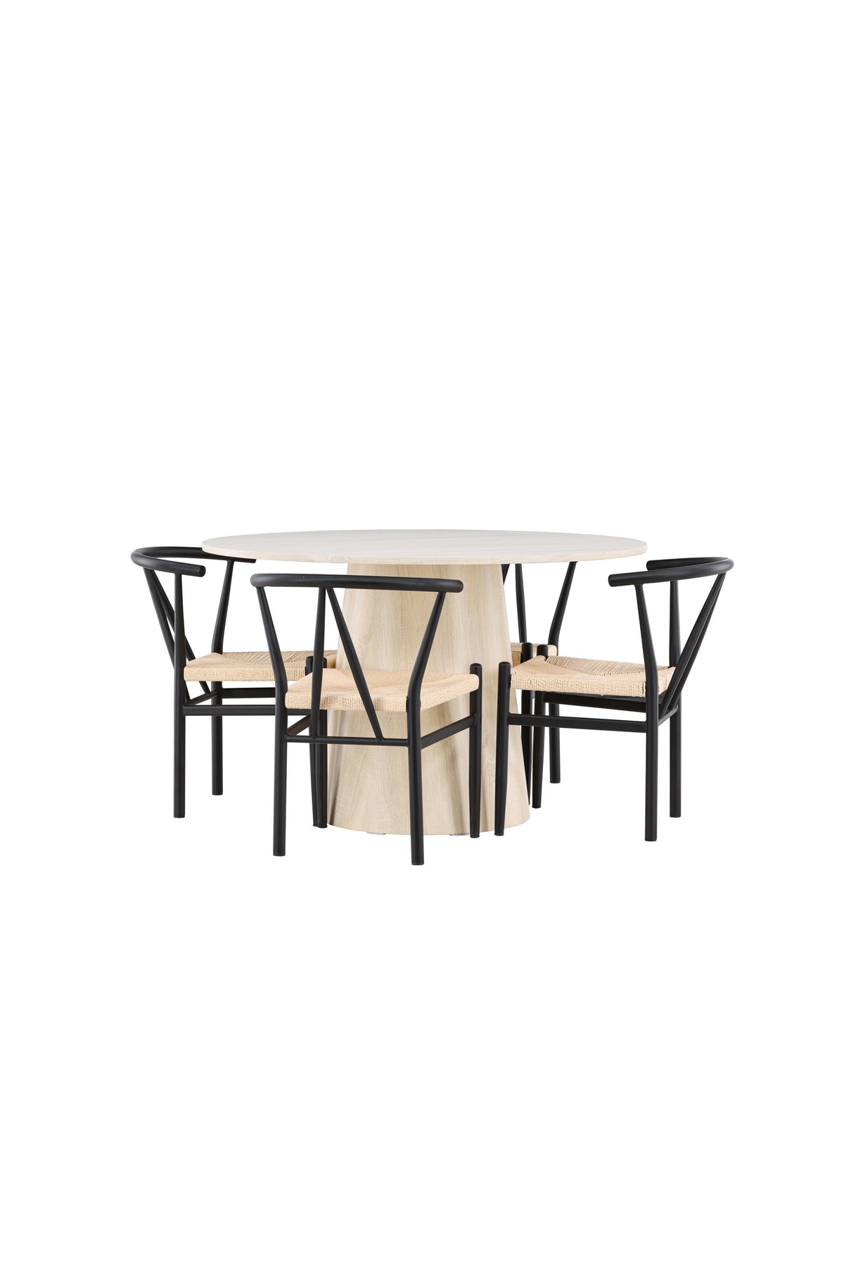 Lanzo Matbord med Alfons Stolarna – MDF