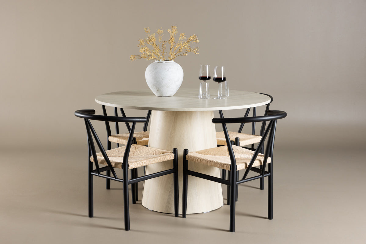 Lanzo Matbord med Alfons Stolarna – MDF