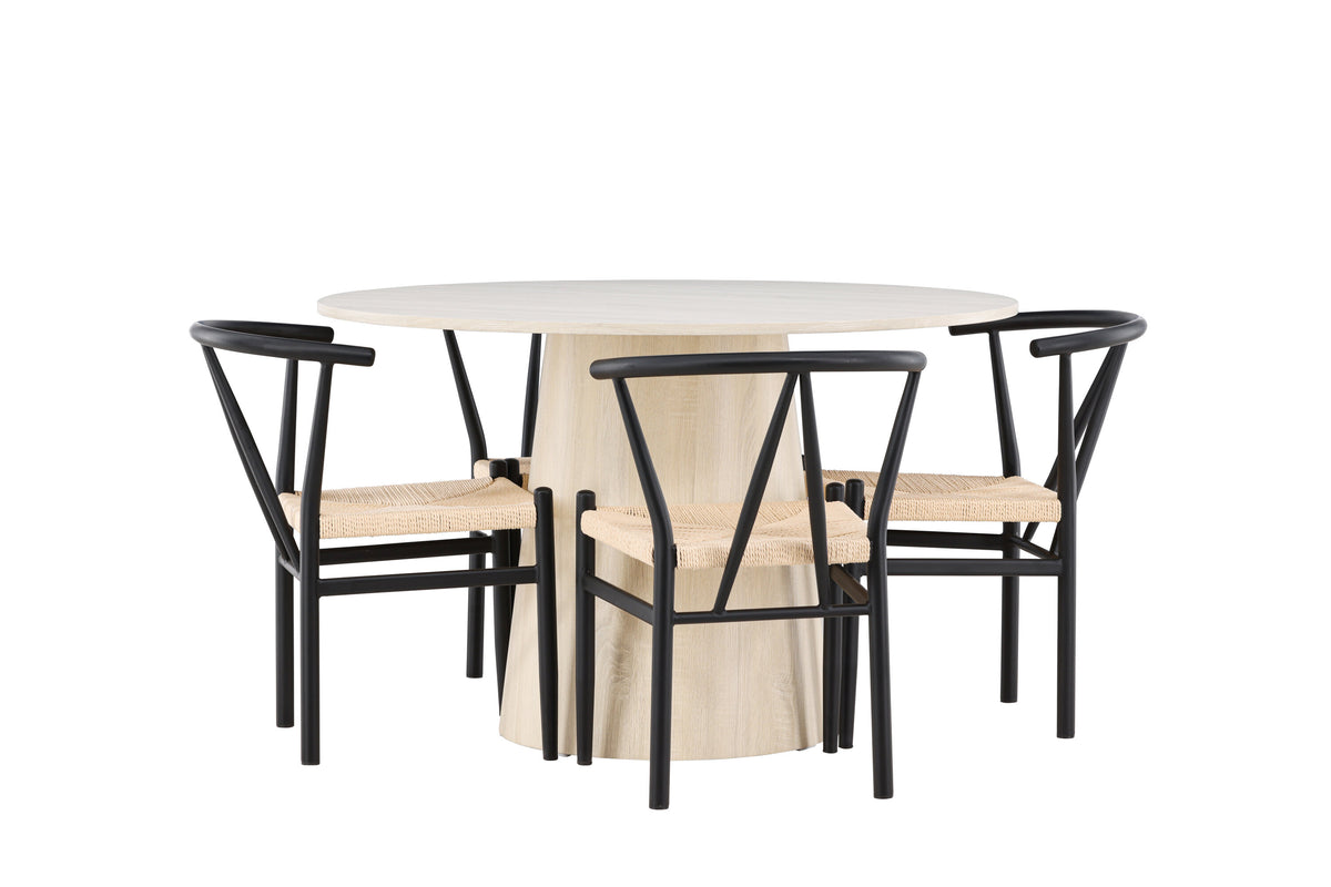 Lanzo Matbord med Alfons Stolarna – MDF