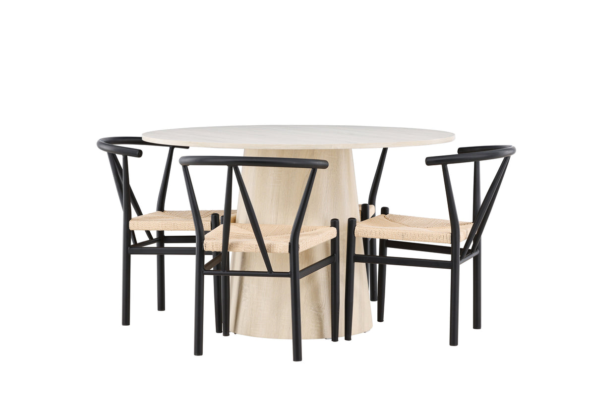 Lanzo Matbord med Alfons Stolarna – MDF