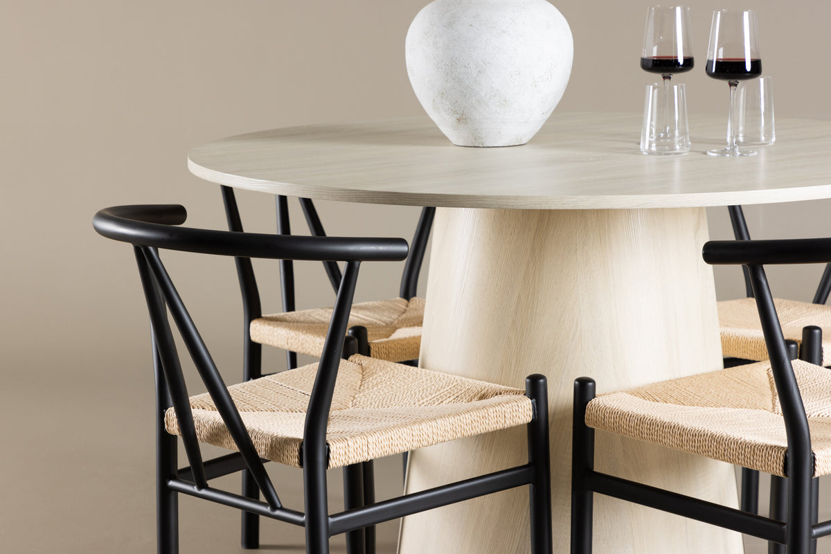 Lanzo Matbord med Alfons Stolarna – MDF