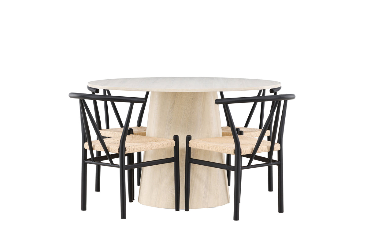 Lanzo Matbord med Alfons Stolarna – MDF