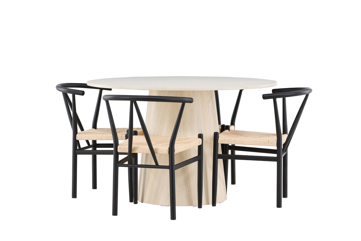 Lanzo Matbord med Alfons Stolarna – MDF