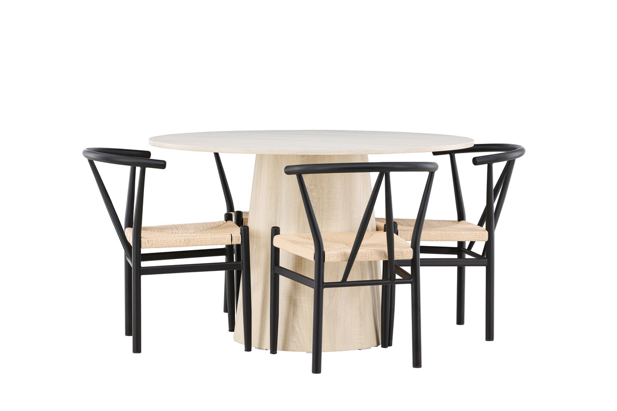 Lanzo Matbord med Alfons Stolarna – MDF