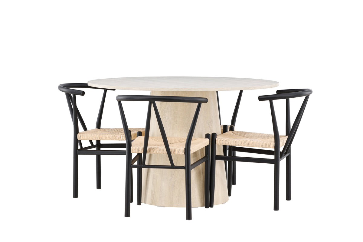 Lanzo Matbord med Alfons Stolarna – MDF