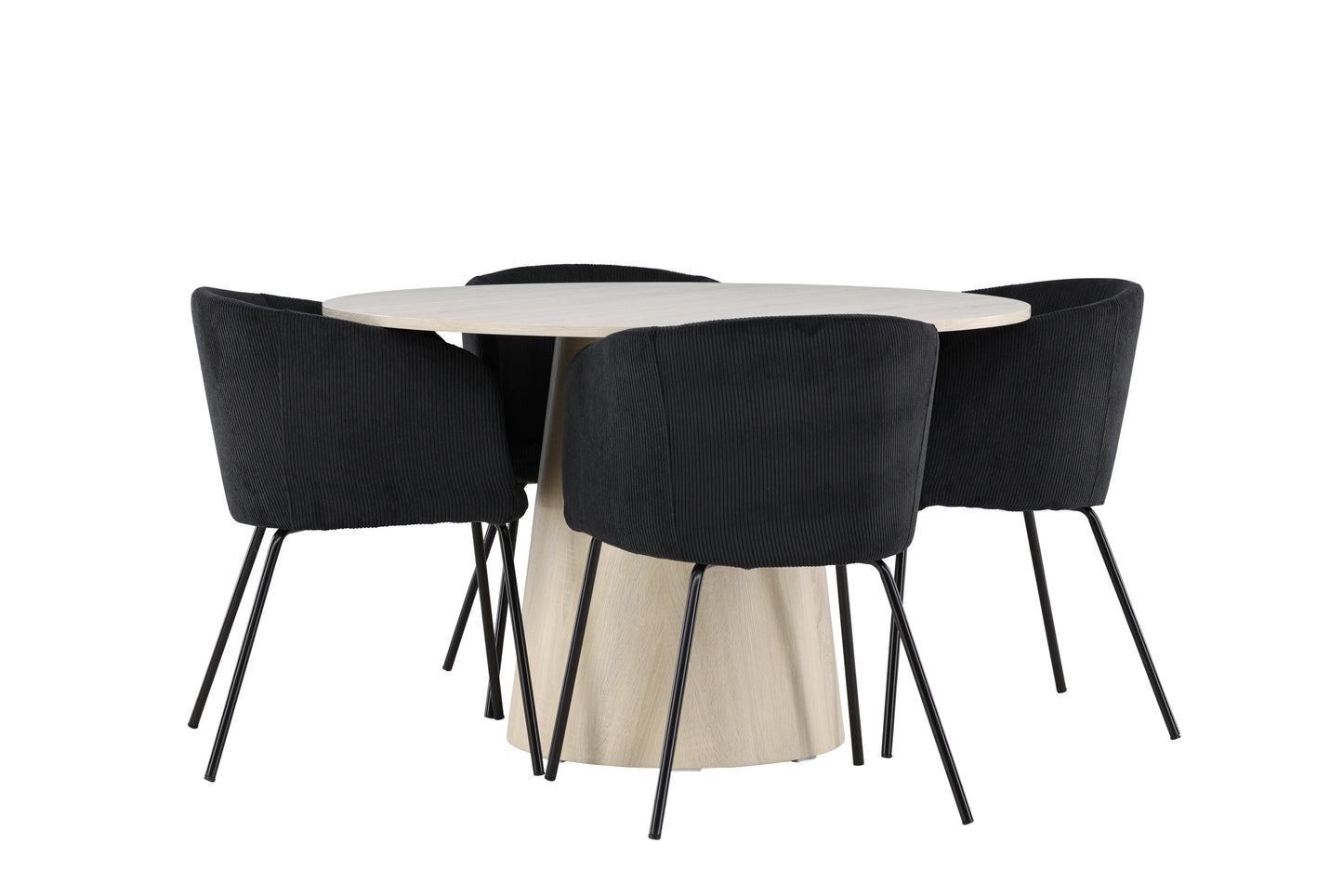 Lanzo Matbord med Berit Stolarna – MDF
