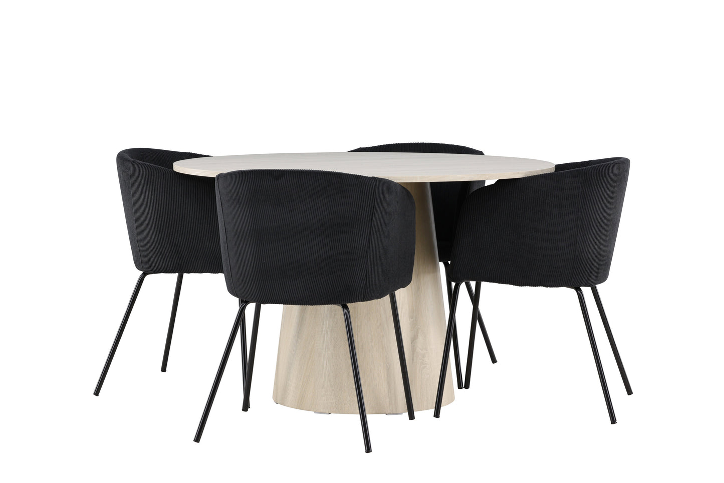 Lanzo Matbord med Berit Stolarna – MDF