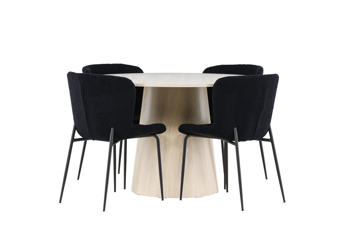 Lanzo Matbord med Modesto Stolarna – MDF