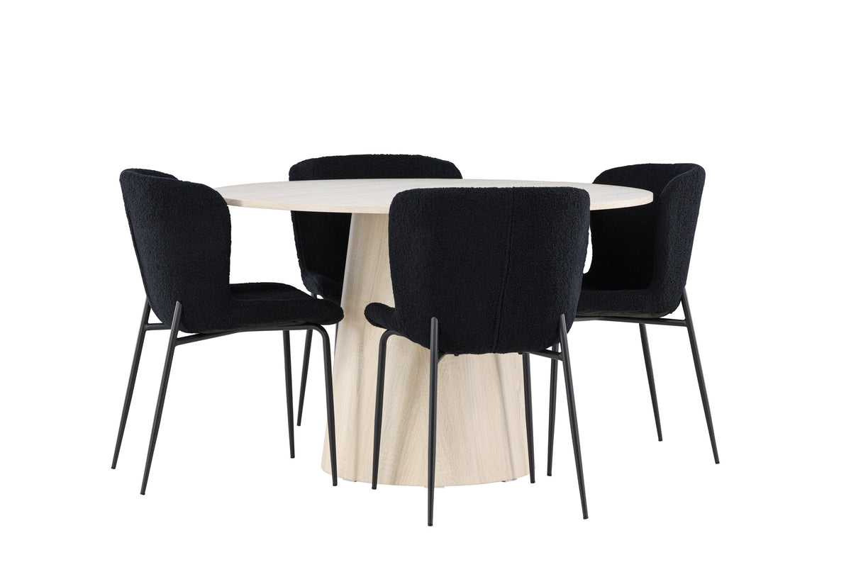 Lanzo Matbord med Modesto Stolarna – MDF